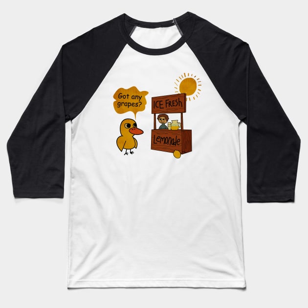 The DUCK SONG Got Any Grapes Vintage Baseball T-Shirt by mobilmogok99